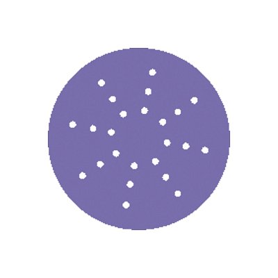 Диск шлифовальный на пленочной основе Sandwox 328 Purple Zirconia 24 отв. (225мм, Р120, 50шт) 328.225.120.24